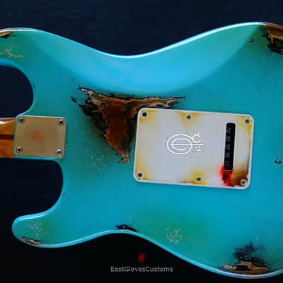 Fender Stratocaster HSS Seafoam Green Heavy Aged Relic image 12