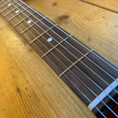 K-ON! Japan Original Brand Azusa Nakano Mustang Old Candy Apple Red w/ Matching Headstock image 13
