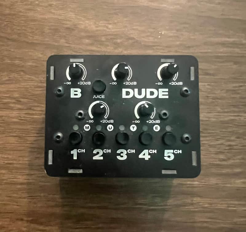 BASTL Instruments Dude 5-Channel Monophonic Mixer 2013 - 2020 - Black image 1