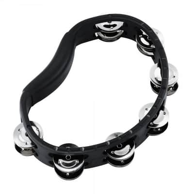 Meinl HTMT1BK Headliner Series Handheld ABS Tambourine 2 Rows, Black image 1