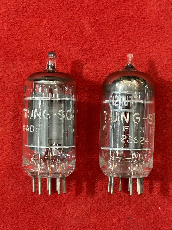Tung-Sol Vintage Pair 12AU7 Preamp/Amplifier Vacuum Tubes image 1