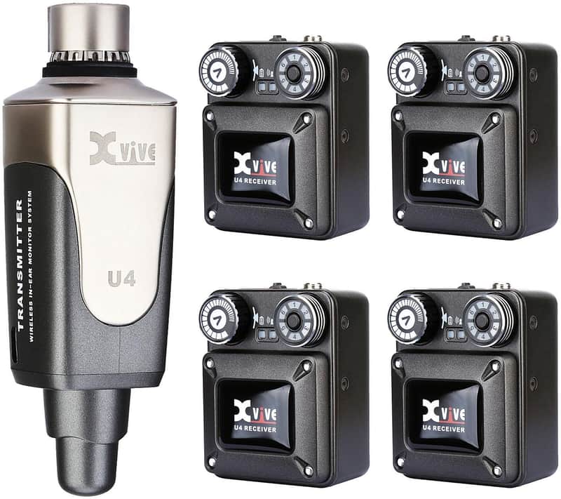 XVIVE U4R4 IN-EAR MONITOR Sistema monitor wireless digitale a 4 ricevitori image 1