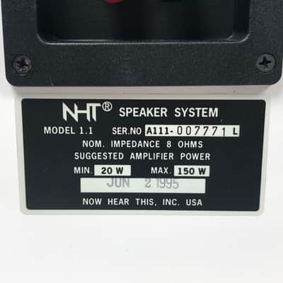 NHT Model 1.1 Speaker System image 10
