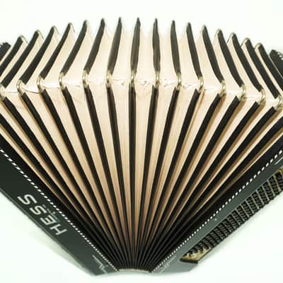 Hess Klingenthal Vintage Accordion 120 Bass, made in Germany, Lightweight Old Original Piano Accordion, New Straps, 2617 image 6