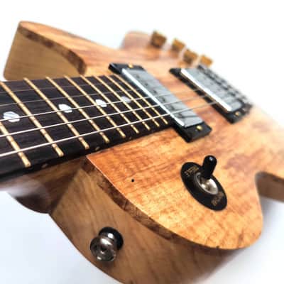 (made in Ukraine) Anatoly Dolesko Les Paul Exotic Koa '2018 - Natural image 3