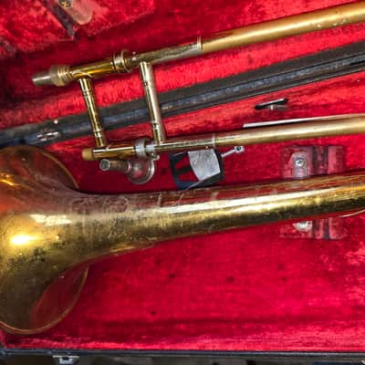 KING 605 Tenor Trombone, USA, w/ case&MP, Very Good Condition image 4