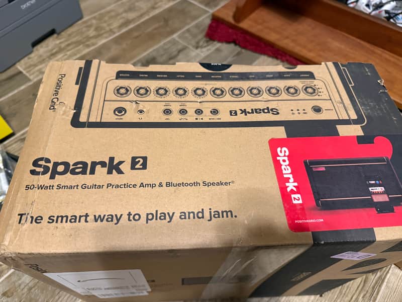 Positive Grid Spark 2 50-Watt 2x4" Digital Modeling Guitar Combo 2024 - Present - Black image 1