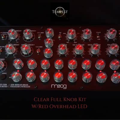 33-Piece Moog-Inspired Aftermarket DFAM Full Knob Kit New Production - Clear/Aluminum image 5