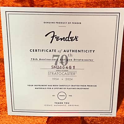 Fender 70th Anniversary Vintera II Antigua Stratocaster Electric Guitar - Antigua image 8