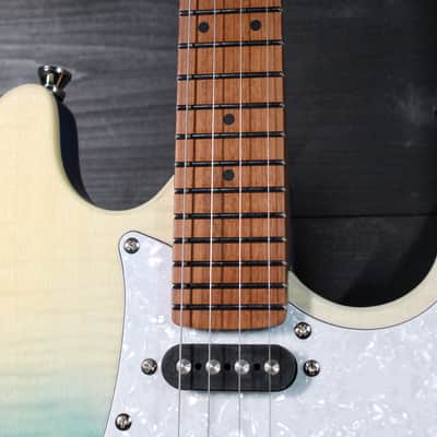 Flight Pathfinder TBL Tenor Ukulele Solidbody Electric Blue Fade image 11