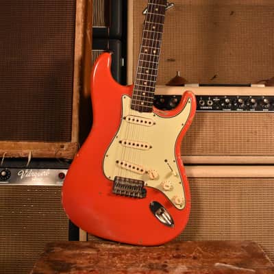 fender stratocaster 1964 Fiesta Red Korina Body image 3