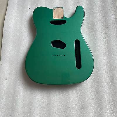 Alder Wood Metallic Green Telecaster Tele Style Guitar Body image 6