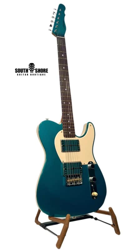CP Thornton Classic II, 2022, Teal / Cream w/ matching Dual Foils & 5A Flame Maple Neck NEW (Authorized Dealer) image 1