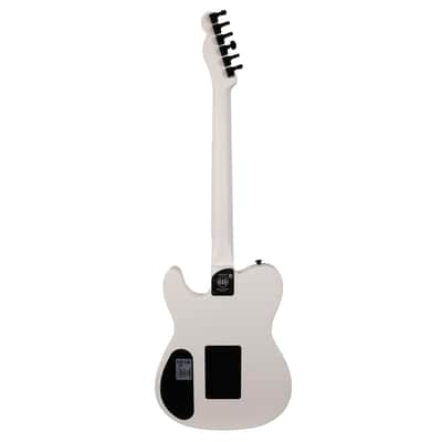 Fender Jack White Triplesonic Acoustasonic Telecaster Satin Arctic White with Black Top image 3