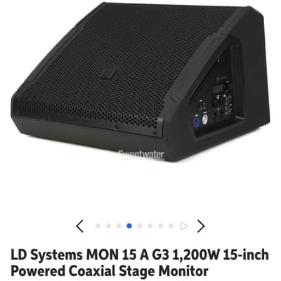 LD Systems LD Systems MON 15 A G3 1,200W 15-inch Powered Coaxial Stage Monitor image 4