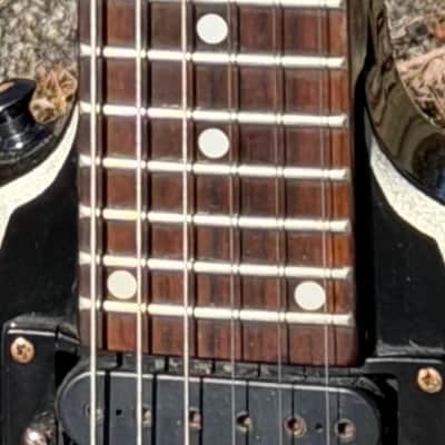 2004 Washburn Dimebag Darrell Signature Flying V Dime Black/Silver Pantera image 3