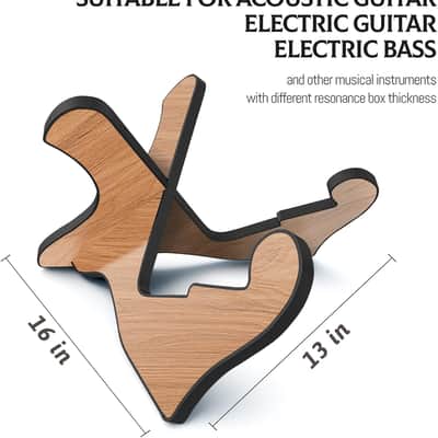 Guitar Stand Wooden Guitar Stand Portable Folding Instrument Holder for Acoustic Classic Electric Bass Guitar (Sapele) image 2