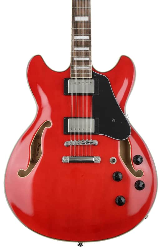 Ibanez Artcore AS7312 Semi-hollow Electric Guitar - Transparent Cherry Red image 1
