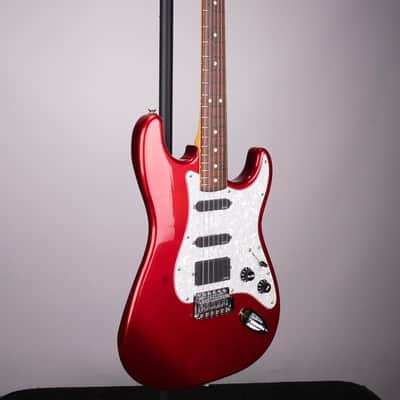 Used 2004 Fender Fat Stratocaster - With EMG Pickups - Red image 4