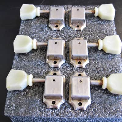 Gibson Kluson Deluxe Single Ring Keystone Tuners Aged Nickel from Les Paul R9 1959 Historic Reissue image 13