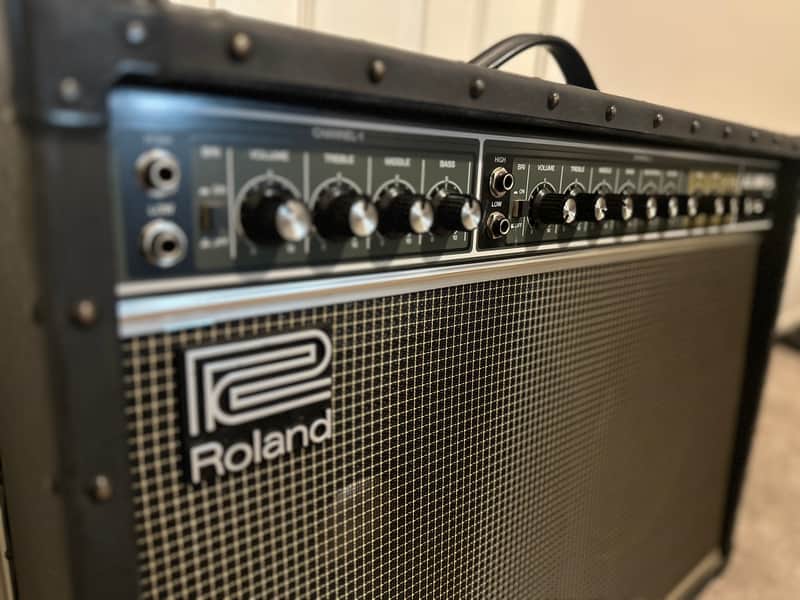 Roland JC-120 Jazz Chorus 2-Channel 120-Watt 2x12" w/ casters and cover! image 1