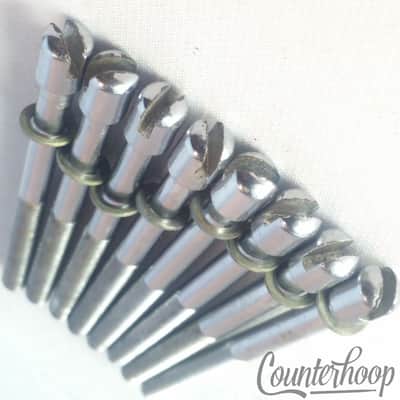Ajax 8x 2 9/16" Slotted Tension T-Rods Tensioner Snare/Tom Drum UK Vintage 60s image 2