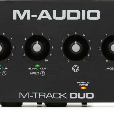 M-Audio M-Track Duo USB Audio Interface Bundle with Hosa XLR-110 Balanced Interconnect XLR Cable - 10 foot image 3