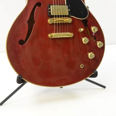 1984 Yamaha SA2000 Semi Hollow Electric Guitar - Cherry w/Case - SA-2000 image 5