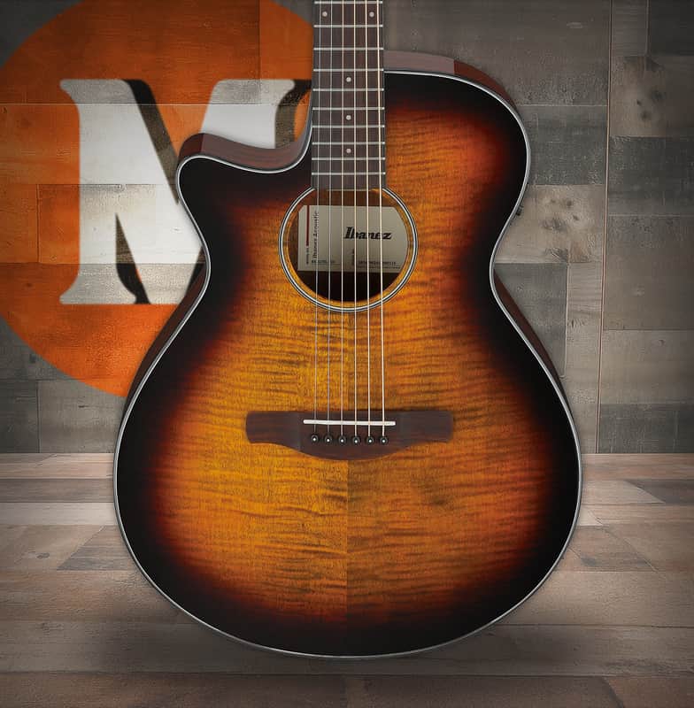 Ibanez AEG70LTIH Acoustic Electric Guitar Left Handed - Tiger Burst (AEG70LTIH) image 1