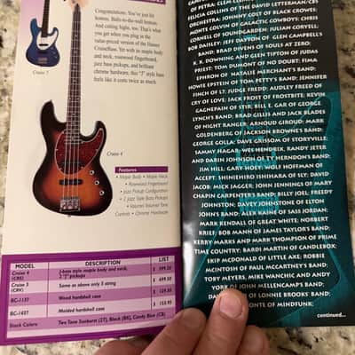 Hamer Price List 1998 standard studio artist eclipse phantom custom Mirage special cruise Bass  Californian Diablo Daytona Duo Tone chaparral 12 string image 12
