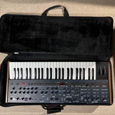 Sequential OB-6 + Nord Gigbag & Dust Cover // 49-Key 6-Voice Polyphonic Synthesizer 2018 - Present - Black with Wood Sides image 4
