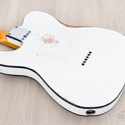 Fender Custom Shop 1963 Telecaster Custom Relic Olympic White w/ Twisted Tele, Seymour Duncan Little '59 image 14