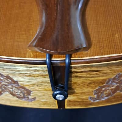 Blueberry Handmade Acoustic Archtop Guitar Grand Concert Size - Butterfly Motif image 11