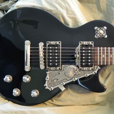 9 SKULL GUITAR PARTS for gibson and epiphone les paul metal knobs pickup rings jack plate & more image 1