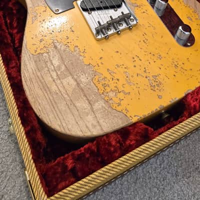 Fender Custom Shop Limited Edition 1950 Double Esquire 2023  - Nocaster Blonde Heavy Relic image 3