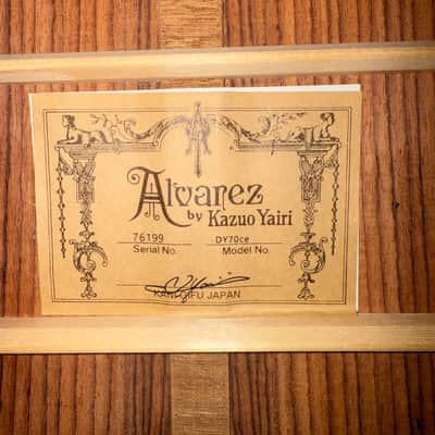 Alvarez Yairi Standard DY70CE Acoustic Electric Natural With Free Hard Case image 9