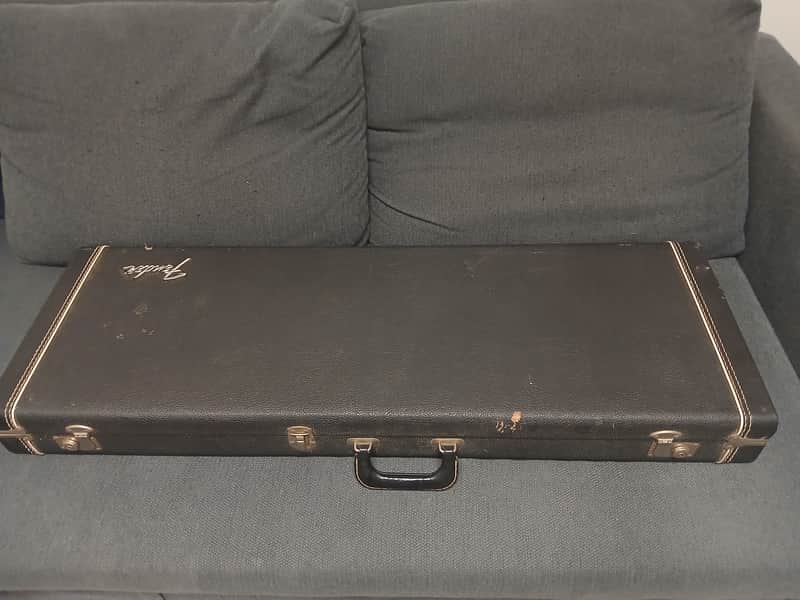 70's Fender Stratocaster Telecaster Case - Black Tolex 1974 1975 1976 1977 image 1