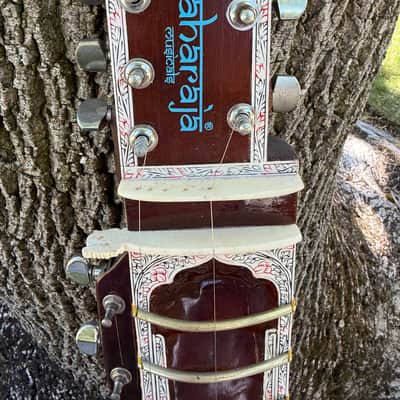 Maharaja Electric Sitar Studio Edition- Built in Pickup- Excellent Condition- Gig Bag Included image 11