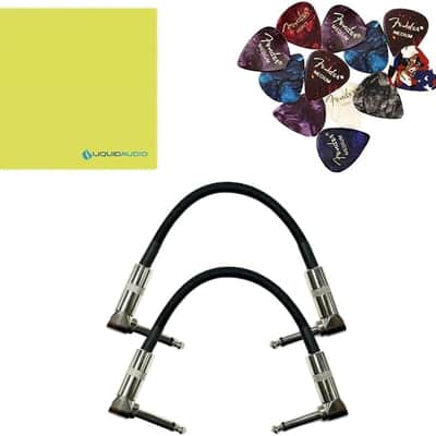 Tech 21 PBDR SansAmp Programmable Bass Driver DI 3-Channel Bundle w/ 2X Strukture S6P48 Woven Right Angle Patch Cables, 12x Fender Picks and Liquid Audio Polishing Cloth image 6