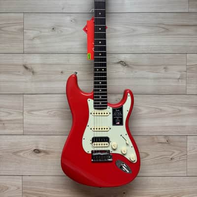 Fender American Ultra Luxe Vintage '60s Stratocaster HSS Electric Guitar, Fiesta Red - #1721 image 2