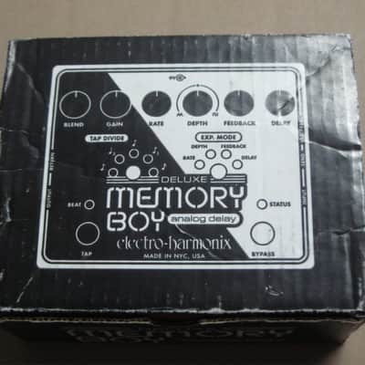 visibly used condition genuine Electro-Harmonix EMPTY CARDBOARD BOX + original Owner's Manual and original Warranty & Registration paperwork ONLY for EXO Deluxe Memory Boy (NO pedal, NO power supply) 2010s- 2020s (specifically from 2013) image 4