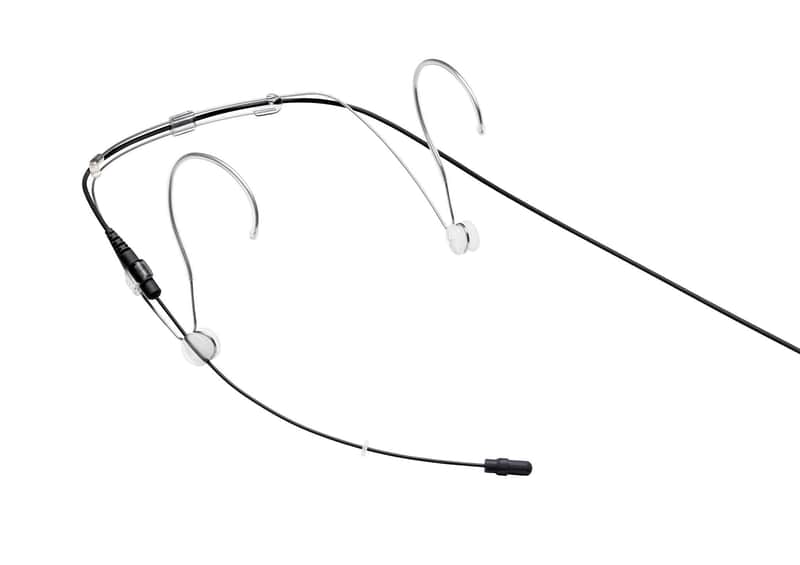 Shure DuraPlex Omnidirectional Headset Microphone, LEMO Connector, Black (DH5B/O-LM3) image 1