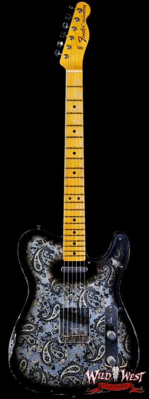 Fender Custom Shop Ron Thorn Masterbuilt 1968 Telecaster Maple Fingerboard Relic Black Paisley image 1