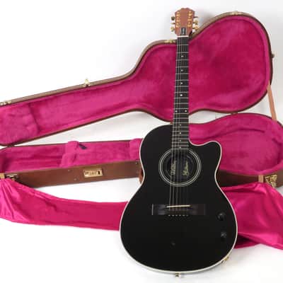 1990 Gibson Chet Atkins SST - Black Ebony Finish - Original Case image 3