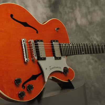 RARE 1990 Gibson Chet Atkins Tennessean Sunrise Orange stamped PROTOTYPE image 11