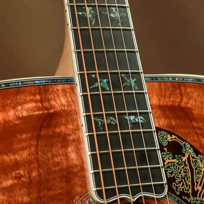 Gibson Dove Custom Shop Exotic Koa Masterpiece Acoustic Guitar Hummingbird image 11