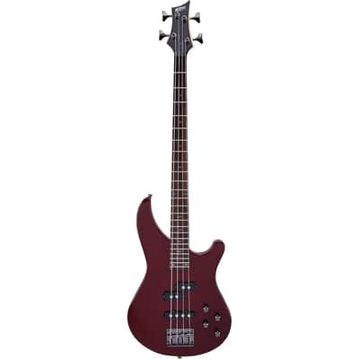 Mitchell MB200 Modern Rock Bass Guitar With Active EQ - Regular Blood Red image 3