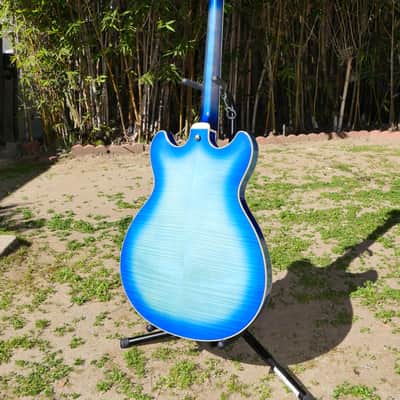 Ibanez AS153 - Jet Blue Burst - RARE image 8