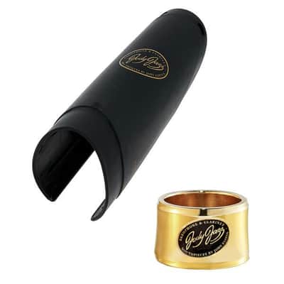 JodyJazz MT1 Power Ring Ligature & Cap | for Metal Tenor Saxophone Mouthpiece | 24k Gold-Plated image 2