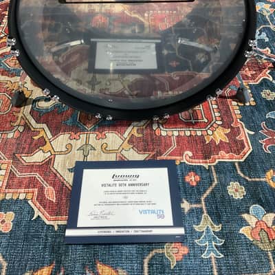 Ludwig 50th Anniversary Vistalite 3-Piece Drum Set - Black Sparkle Smoke image 19